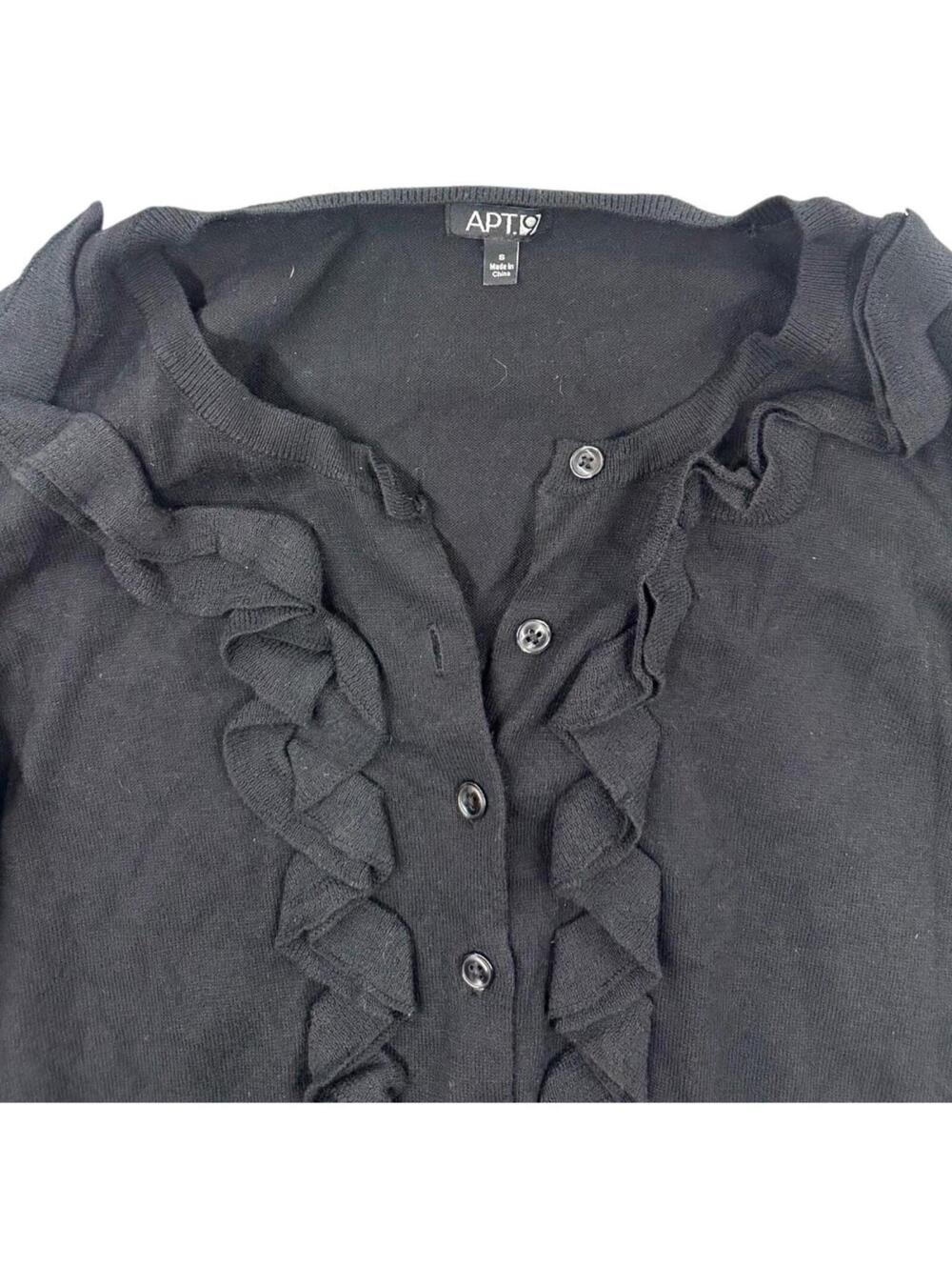 Apt. 9 Ruffled Front Cardigan - Picture 4 of 8